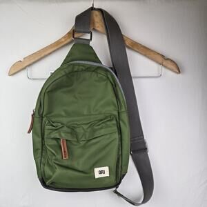 ORI London Willesden Sling Bag Avocado Green Travel Nylon Adjustable